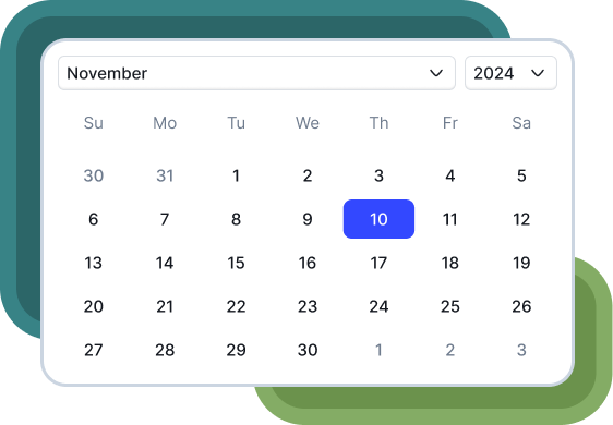 The school calendar screen in rayon.